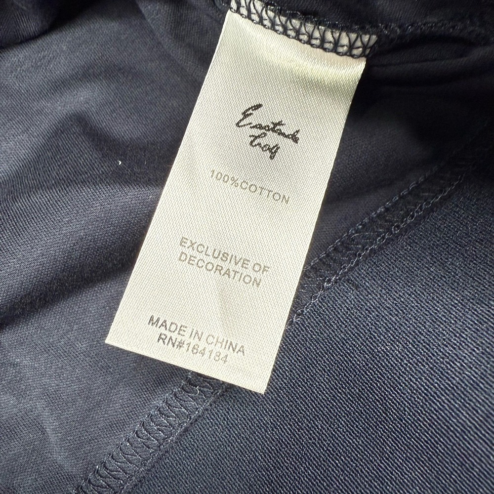 Eastside Golf Shirt Womens Small Blue Banded Cropped Tee Long Sleeve Golfing Gym — image 8 of 8